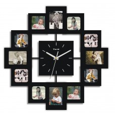 12 Photo Frames and Clock. Every Hour has each memorable photo. Everytime you tell time, you look at your loved ones. Product Size: 15.74x16x0.59   552288424